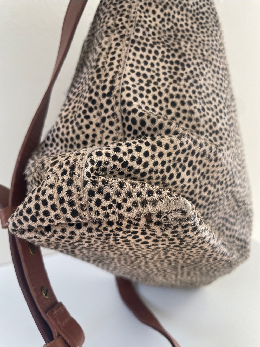 Madewell Speckled Calf Tote with Brown Leather Trim - Picture 8 of 14